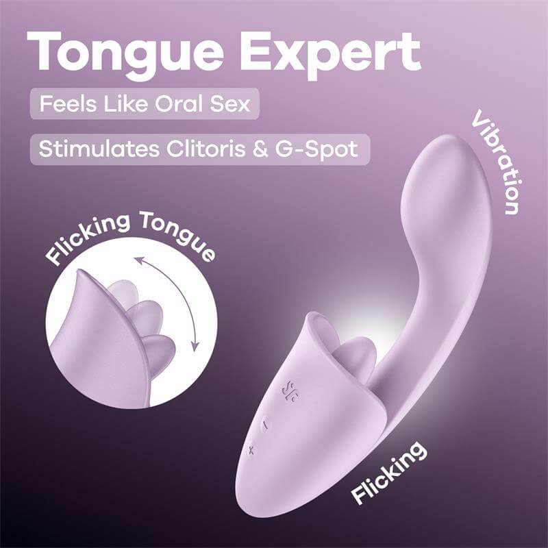 SATISFYER – TONGUE EXPERT LAVANDA